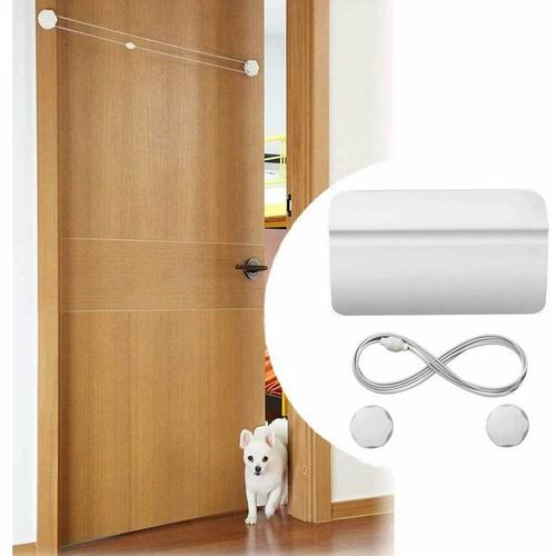 Ouvre-Porte Automatique Chien Chat Loquet De Sangle De Porte Pour Animaux De Compagnie Réglage Facile Entraînement Des Animaux De Compagnie Entrée Gratuite Chambre/Salle De Bain/Toilette Mns