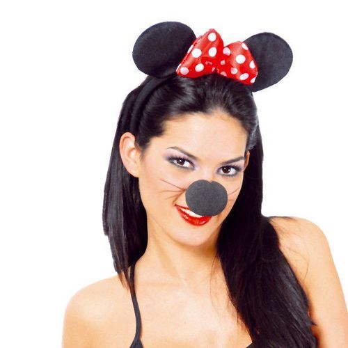 Diadème De Souris Tissu (Taille Unique)