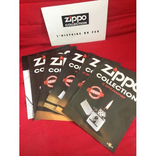 Lot De 6 Revues Zippo Collection + 1 Poster Sur L'Histoire Du Feu
