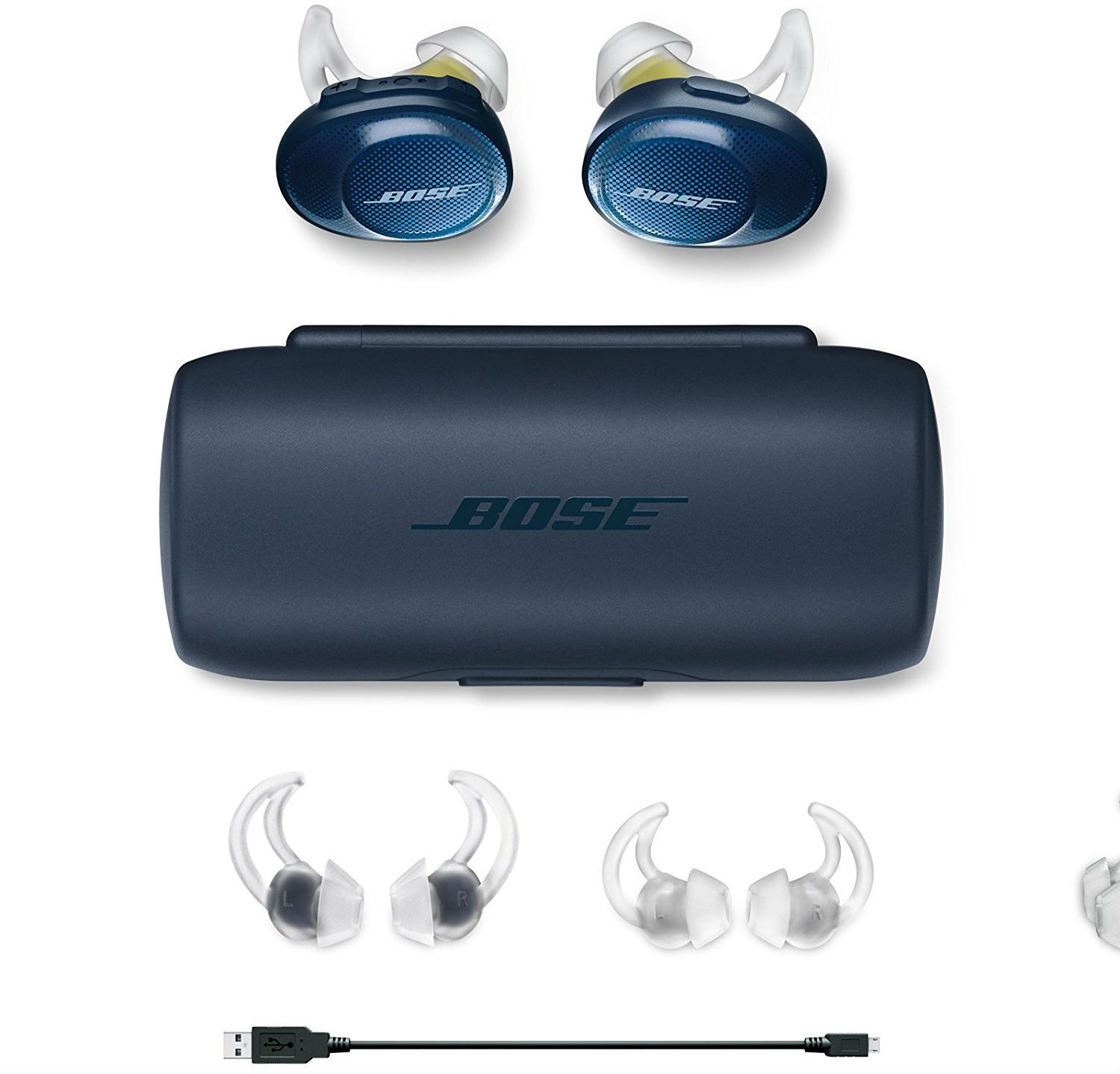 Bose SoundSport Free - Vritables couteurs sans fil avec micro - intra-auriculaire - Bluetooth - bleu nuit_image_2|Rakuten