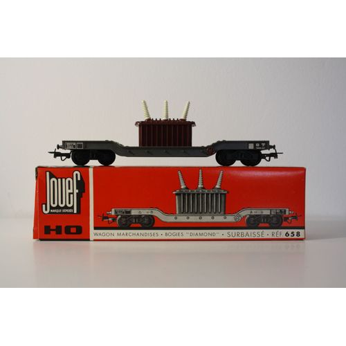 Wagon Jouef Ho Surbaissé Avec Transformateur-Jouef