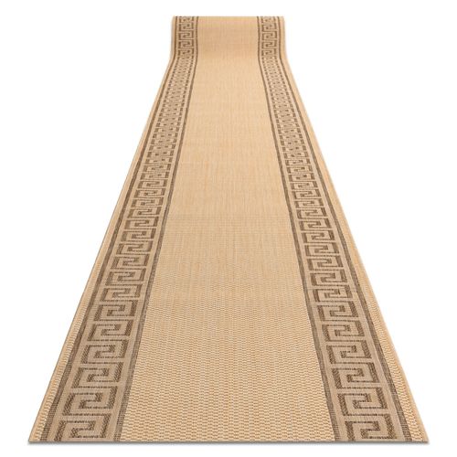 70x110 Cm Tapis De Couloir Sizal Floorlux Modèle 20014 Mais / Café 70 Cm