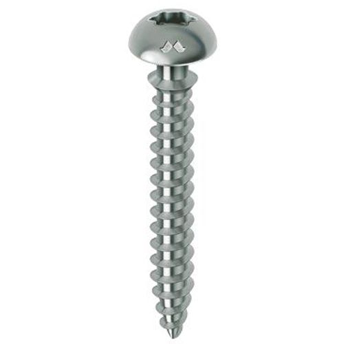 Vis MUSTAD Framex pour PVC - Tête fraisée réduite Torx - Ø6x70 mm - Boite de 100 - Chromiting - SP305A600700C8C