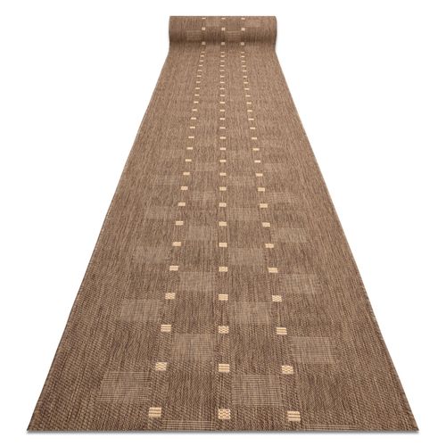 80x500 Cm Tapis De Couloir Sizal Floorlux Modèle 20079 Café / Mais 80 Cm