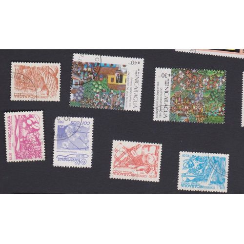 Timbre Nicaragua Agricultur Lot De 7 Lot N106