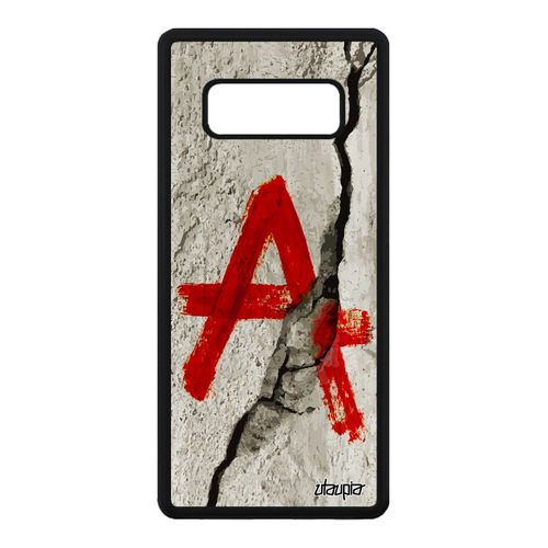 Coque Anarchie Pour Samsung Note 8 Silicone Metal Rouge Expression Tague Samsung Galaxy Note 8
