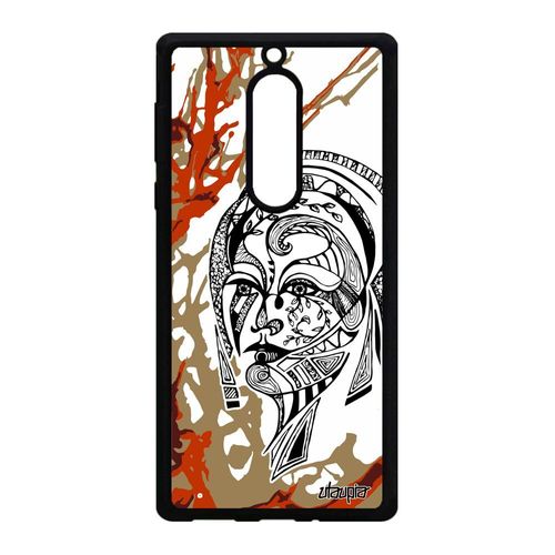 Coque Nokia 5 Silicone Femme Metal Tribal Ethnique Marron Feerique Etui Original