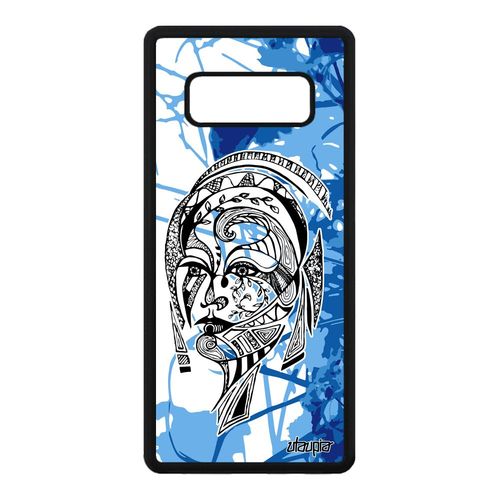Coque Note 8 Silicone Femme Feuilles Caoutchouc Portrait Fille De Samsung Galaxy Note 8