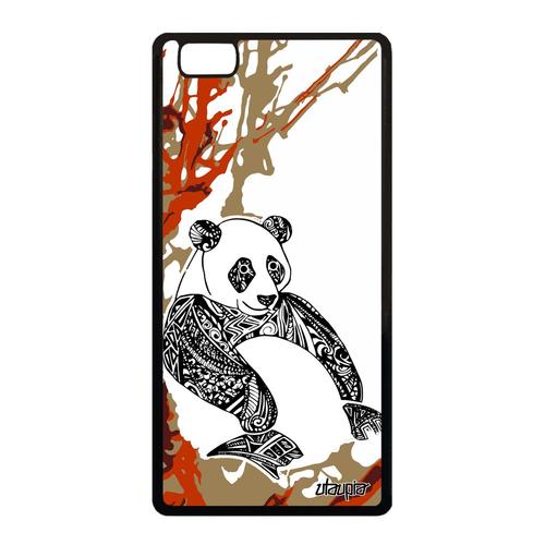 Coque Panda Pour Huawei P8 Lite 2015 Silicone Peinture Antichoc Graphique Animal