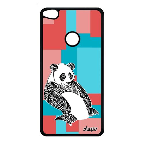 Coque Pour Huawei P8/P9 Lite 2017 Silicone Panda Femme Ethnique Rose Ecologie De
