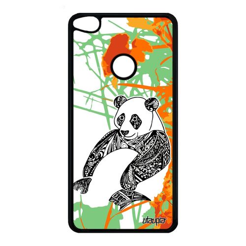 Coque Silicone P8/P9 Lite 2017 Panda Dessin Motif Ethnique Orange Azteque Huawei P8 Lite 2017 P9 Lite 2017