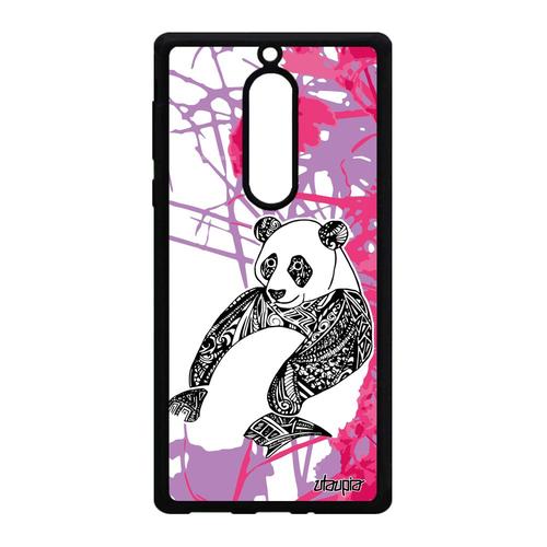 Coque Nokia 5 Silicone Panda Bebe Fleur Telephone Animal Garcon Housse Nature De