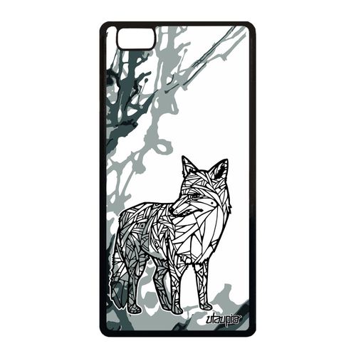 Coque Antichoc Huawei P8 Lite 2015 Silicone Renard Swag Polaire Art Femme Rigide