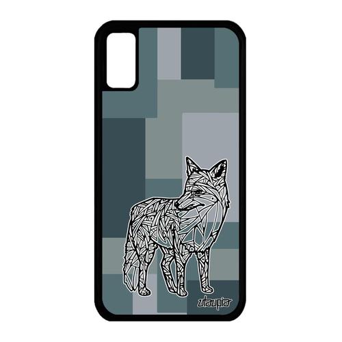 Coque Renard Pour Iphone X Silicone De Protection Bumper Animal Azteque En