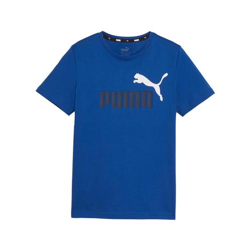 Tee Shirt Manches Courtes Puma B Ess+2 Log Tee Bleu Nuit