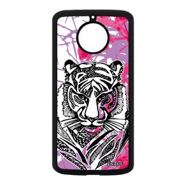Coque Tigre Pour Motorola Moto E4 Plus Silicone Ethnique Nature Fleur Tribal 4g