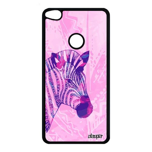 Coque Pour Huawei P8/P9 Lite 2017 Silicone Zebre Plume Noir Et Blanc Animaux De