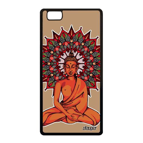 Coque Bouddha P8 Lite 2015 Silicone Bouddhisme D'or Femme Thailande Nepal Huawei P8 Lite 2015