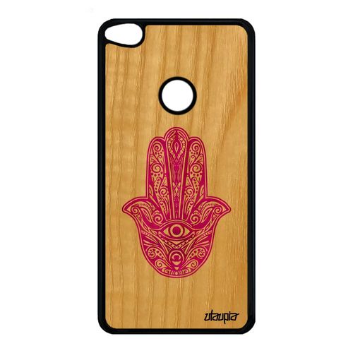 Coque Silicone Huawei P8/P9 Lite 2017 Bois Main De Fatma Talisman Rose Il Case
