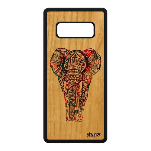 Coque Note 8 En Bois Silicone Elephant Cadeau De Noel Homme Rouge Samsung Galaxy Note 8