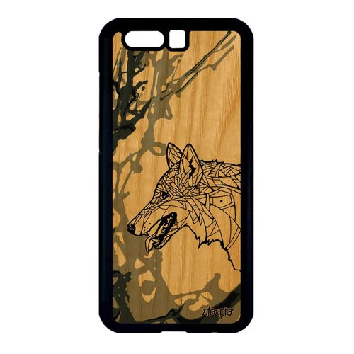Coque Silicone Honor 9 Bois Loup De Protection Telephone Ethnique Alpha Couleur