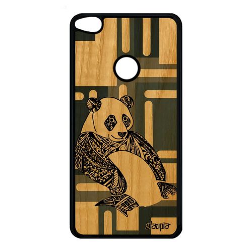 Coque Huawei P8/P9 Lite 2017 En Bois Silicone Panda Animal Tribal Homme Unique A