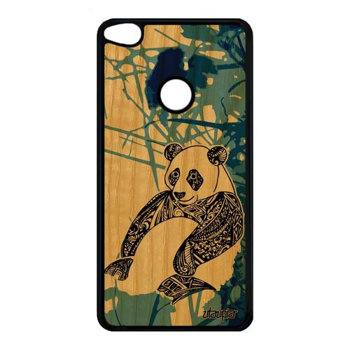 Coque En Bois Panda Honor 8 Lite Silicone Swag Noir Personnalisé Dessin A Huawei Honor 8 Lite
