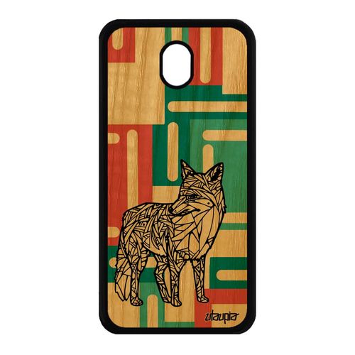 Coque Pour Samsung J7 2017 Pro Bois Silicone Renard Souple Telephone Vert Samsung Galaxy J7 2017 Galaxy J7 Pro 2017