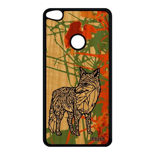 Coque Silicone P8/P9 Lite 2017 Bois Renard Futé Housse Design Ethnique De Huawei P8 Lite 2017 P9 Lite 2017