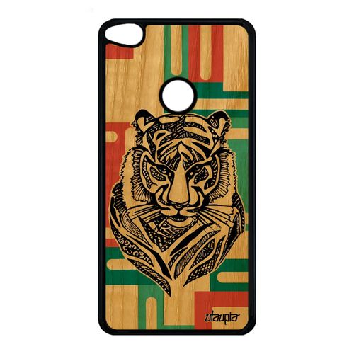 Coque Tigre Huawei P8/P9 Lite 2017 Bois Silicone Personnalisé Sauvage Femme Swag