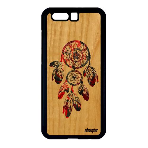 Coque En Bois Silicone Honor 9 Attrape Reve Perles Coloré Amerindien Coquillage