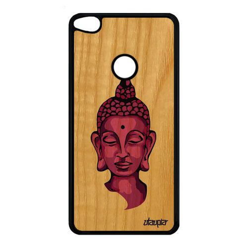 Coque Bouddha Huawei Honor 8 Lite Bois Silicone De Protection Portrait Antichoc