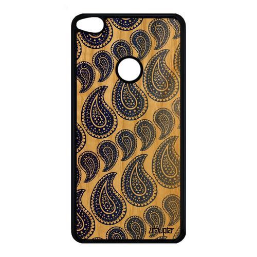 Coque Motif Cachemire P8/P9 Lite 2017 En Bois Silicone Degradé Indien 4g Huawei P8 Lite 2017 P9 Lite 2017