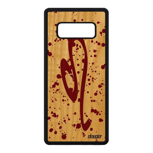 Coque Bois Samsung Note 8 Silicone Signe Du Zodiaque Lion Rouge 4g Avenir Samsung Galaxy Note 8
