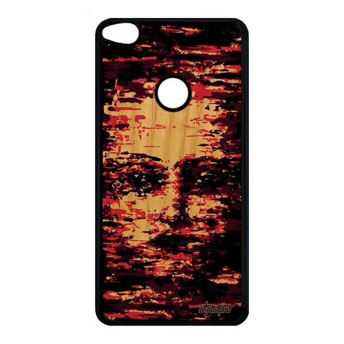 Coque Silicone Antichoc Pour Huawei P8/P9 Lite 2017 Bois Portrait Rigide Rose De