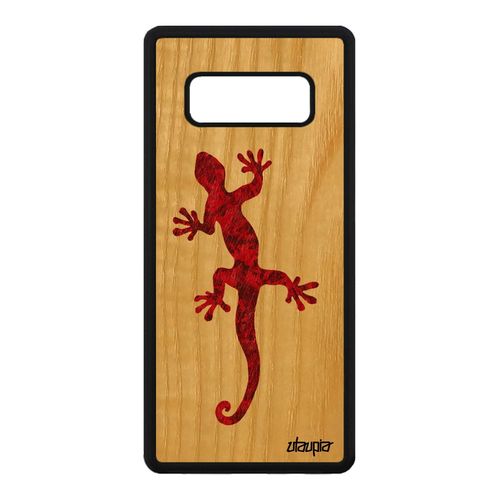 Coque Bois Salamandre Pour Samsung Note 8 Silicone Case Rouge Mobile Tpu Samsung Galaxy Note 8