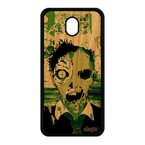 Coque Bois Zombie Antichoc J7 2017 Pro Silicone Vert Mort Vivant Samsung Galaxy J7 2017 Galaxy J7 Pro 2017