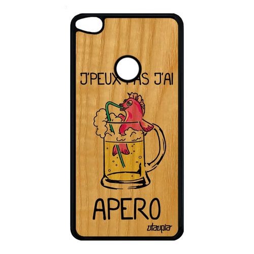 Coque Silicone P8/P9 Lite 2017 Bois J'peux Pas J'ai Apero Smartphone Rose Huawei P8 Lite 2017 P9 Lite 2017