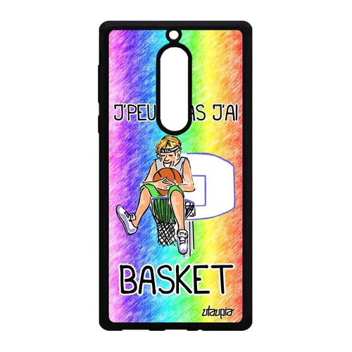 Coque J'peux Pas J'ai Basket Nokia 5 Silicone Nba Vert Jo Humour Basketball 4g A