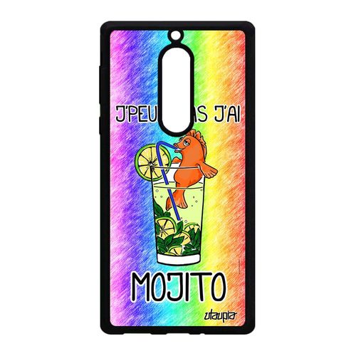 Coque Silicone Nokia 5 J'peux Pas J'ai Mojito Case Vert Texte Dessin Metal Drole