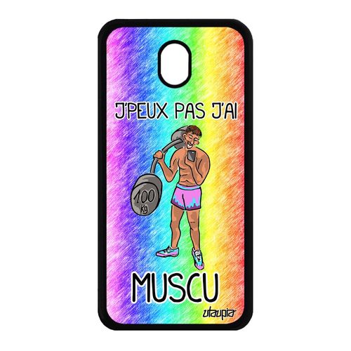 Coque Silicone Pour Samsung J7 2017 Pro J'peux Pas J'ai Muscu Vert Tpu En Samsung Galaxy J7 2017 Galaxy J7 Pro 2017
