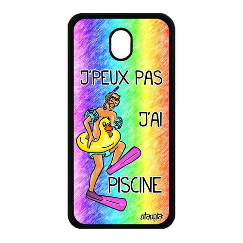 Coque Silicone Galaxy J7 2017 Pro J'peux Pas J'ai Piscine Vert Mobile De Samsung Galaxy J7 2017 Galaxy J7 Pro 2017
