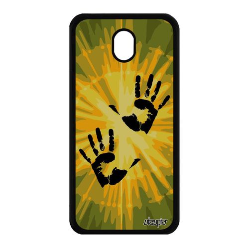 Coque Samsung J7 2017 Pro Silicone Empreinte Main Vert Deux Pas Cher Case Samsung Galaxy J7 2017 Galaxy J7 Pro 2017