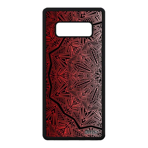 Coque Mandala Samsung Galaxy Note 8 Silicone 4g Couleur Rouge Case Mystique De