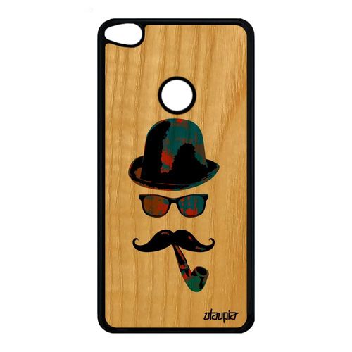 Coque En Bois Pour P8/P9 Lite 2017 Silicone Portrait Pas Cher Monsieur De Huawei P8 Lite 2017 P9 Lite 2017