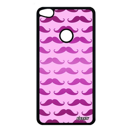 Coque Silicone Moustache Huawei P8/P9 Lite 2017 Etui Mobile Telephone Swag Rose