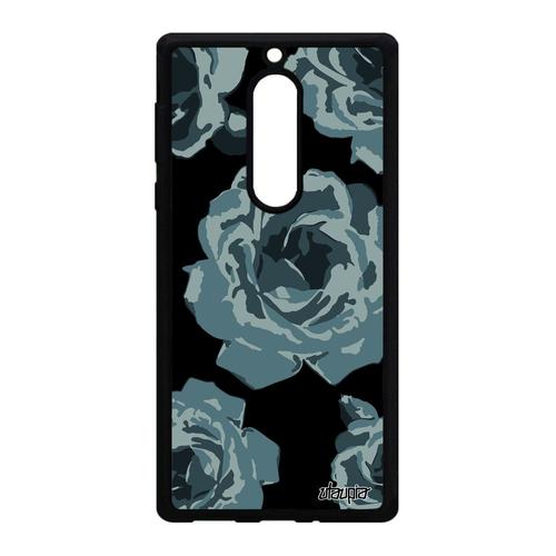 Coque Nokia 5 Silicone Rose Fleur Personnalisé Gris Cadeau Fete Des Meres Belle