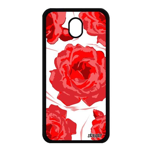 Coque Rose Fleur Pour Samsung J7 2017 Pro Silicone Floral Nature Amour En Samsung Galaxy J7 2017 Galaxy J7 Pro 2017