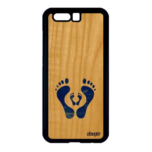 Coque En Bois Honor 9 Silicone Pied Portable Parent Enfant Cadeau Fete Des Meres