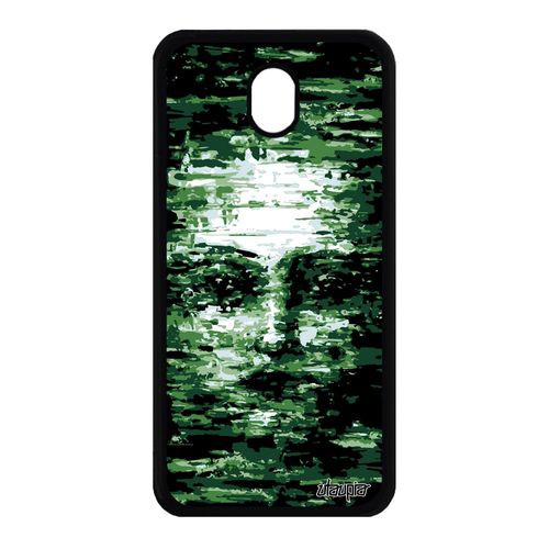 Coque Samsung J7 2017 Pro Silicone Portrait Vert Femme De Protection Art Samsung Galaxy J7 2017 Galaxy J7 Pro 2017